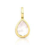 PINGENTE COM CRISTAL DE GOTA E FECHO CLICK