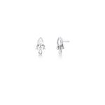 BRINCO DE GOTA PÊNDULO CRISTAL PRATA 925