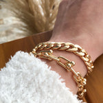 PULSEIRA COM ELOS GROUMET LISOS