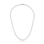 COLAR RIVIERA ZIRCÔNIA 3MM REDONDA COR CRISTAL TAMANHO 45CM