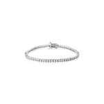 PULSEIRA RIVIERA QUADRADA ZIRCÔNIA 2MM TAMANHO 18CM