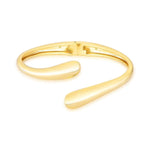 BRACELETE OVAL DE DUAS VOLTAS COM ABERTURA