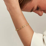 PULSEIRA COM CRISTAIS RETANGULARES