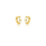 ARGOLA OVAL 6 colunas cravejadas