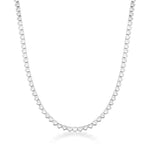 COLAR RIVIERA  ZIRCÔNIA CORAÇÃO CRISTAL 45CM