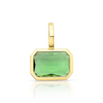 Pingente com cristal retangular e fecho click