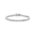 PULSEIRA RIVIERA ZIRCÔNIA QUADRADA COR CRISTAL 3MM