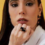 ANEL RETANGULAR ESMALTADO TAMANHO 18