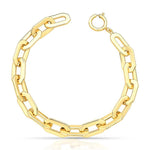 PULSEIRA DE ELO OVAL E VAZADO 20cm